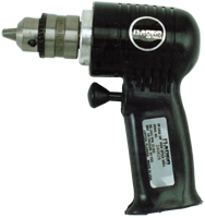 #FP3050 - 3/8'' Chuck Size - Non-Reversing - Air Powered Drill - Exact Industrial Supply