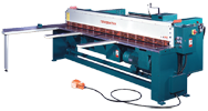 Sheet Metal Shear-with Package R - #LM1014-R; 14 Gauge Capacity (Mild Steel); 7.5HP Motor - Exact Industrial Supply