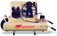 8 Gallon / Horizontal Tank; 5-1/2HP Gas Engine Air Compressor #SS3J5 5GH-WB - Exact Industrial Supply