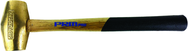 PRM Pro 10 lb. Brass Hammer with 32" Wood Handle - Exact Industrial Supply