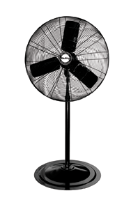 24" Oscillating Pedestal (90° oscillation; 3-speed; 1/3 HP; 120V - Exact Industrial Supply