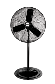 30" Oscillating Pedestal Fan (90° oscillation); 3-speed; 1/4 HP; 120V - Exact Industrial Supply