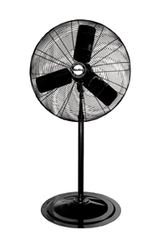 24" Pedestal Fan; 3-speed; 1/4 HP; 120V - Exact Industrial Supply