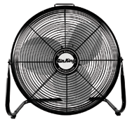 18" Industrial Grade Floor Fans;3-speed; 1/6 HP; 120V - Exact Industrial Supply