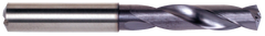 1/2 Dia. - 107mm OALTiAlN Coated-Carbide-Short Length High Performance Drill-Coolant Fed - Exact Industrial Supply