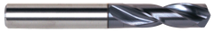 31/64 Dia. - 107mm OAL-TiAlN Coated-Carbide-Short Length High Performance Drill - Exact Industrial Supply