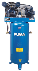 Air Compressors - Model #PK6560V; 60 Gallon / Horizontal Tank; 6-1/2HP; 1PH; 230V Motor - Exact Industrial Supply