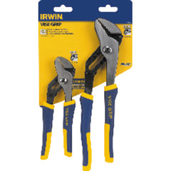 Irwin Vise-Grip 2 Pieces Groove Joint set - Includes 8″ & 10″ Tongue and Groove pliers - ProTouch Grips - Exact Industrial Supply