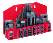 CK-12, Clamping Kit 52-pc with Tray for 5/8" T-slot - Exact Industrial Supply