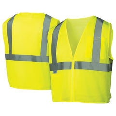 CLASS 2 VEST LIME WITH ZIPPER- MED