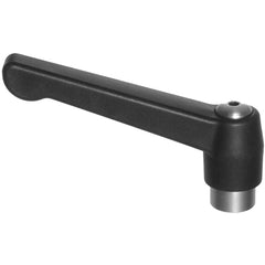 Model 70862, Clamp Lever Size 2 - Plastic Classic Style with Steel Insert, Screw and Spring tapped 1/4″–20 - Exact Industrial Supply