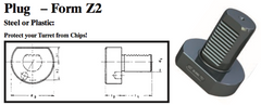 VDI Plug - Form Z2 (Plastic) - Part #: CNC86 82.3068P - Exact Industrial Supply