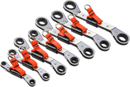 Proto® Tether-Ready 7 Piece Offset Double Box Reversible Ratcheting Metric Wrench Set - 6 & 12 Point - Exact Industrial Supply