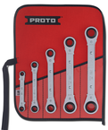 Proto® 5 Piece Reversible Ratcheting Box Wrench Set - 12 Point - Exact Industrial Supply