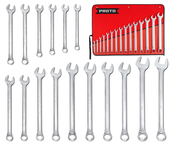 31 Pc. Satin Combination ASD Wrench Set - 12 Point - Exact Industrial Supply