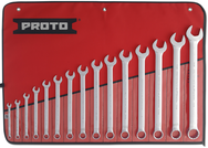 Proto® 15 Piece Full Polish Combination ASD Wrench Set - 12 Point - Exact Industrial Supply