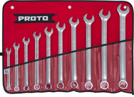 Proto® 10 Piece Full Polish Combination ASD Wrench Set - 6 Point - Exact Industrial Supply