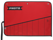 Proto® Red Canvas 10-Pocket Tool Roll - Exact Industrial Supply