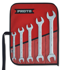 Proto® 5 Piece Satin Metric Open-End Wrench Set - Exact Industrial Supply