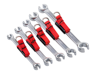 Proto® Tether-Ready 5 Piece Metric Double End Flare Nut Wrench Set - 6 Point - Exact Industrial Supply