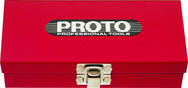Proto® Tool Box, Red, 11-9/16" W x 11-1/8" D x 1-5/8" H - Exact Industrial Supply