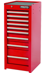 Proto® 440SS Side Cabinet - 9 Drawer, Red - Exact Industrial Supply