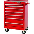 Proto® 440SS 27" Roller Cabinet - 7 Drawer, Red - Exact Industrial Supply