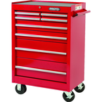 Proto® 440SS 27" Roller Cabinet - 8 Drawer, Red - Exact Industrial Supply