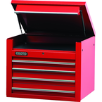 Proto® 450HS 34" Top Chest - 4 Drawer, Red - Exact Industrial Supply