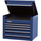 Proto® 450HS 34" Top Chest - 5 Drawer, Blue - Exact Industrial Supply