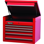 Proto® 450HS 34" Top Chest - 5 Drawer, Red - Exact Industrial Supply