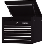 Proto® 450HS 34" Top Chest - 6 Drawer, Black - Exact Industrial Supply