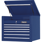 Proto® 450HS 34" Top Chest - 6 Drawer, Blue - Exact Industrial Supply