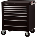 Proto® 450HS 34" Roller Cabinet - 7 Drawer, Black - Exact Industrial Supply