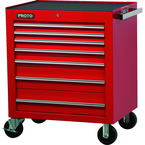 Proto® 450HS 34" Roller Cabinet - 7 Drawer, Red - Exact Industrial Supply