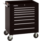 Proto® 450HS 34" Roller Cabinet - 8 Drawer, Black - Exact Industrial Supply