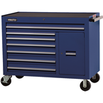 Proto® 450HS 50" Workstation - 7 Drawer & 1 Shelf, Blue - Exact Industrial Supply