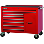 Proto® 450HS 50" Workstation - 7 Drawer & 1 Shelf, Red - Exact Industrial Supply