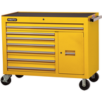 Proto® 450HS 50" Workstation - 7 Drawer & 1 Shelf, Yellow - Exact Industrial Supply