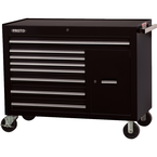 Proto® 450HS 50" Workstation - 8 Drawer & 2 Shelves, Black - Exact Industrial Supply