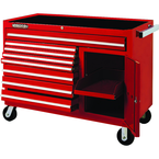 Proto® 450HS 50" Workstation - 8 Drawer & 1 Shelf, Red - Exact Industrial Supply