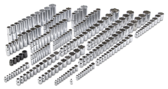 Proto® 1/4", 3/8", & 1/2" Drive 205 Piece Socket Set- 6, 8, and 12 Point - Exact Industrial Supply