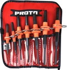 Proto® Tether-Ready 7 Piece Pin Punch Set - Exact Industrial Supply