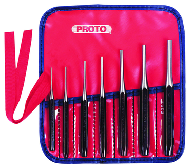 Proto® 7 Piece Super-Duty Pin Punch Set - Exact Industrial Supply