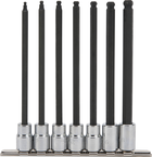 Proto® 3/8" Drive 7 Piece Ball Style Extra Long Hex Bit Set - Exact Industrial Supply