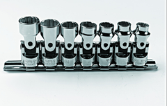 Proto® 3/8" Drive 7 Piece Metric Universal Socket Set - 12 Point - Exact Industrial Supply