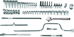 Proto® 3/8" Drive 57 Piece Metric Socket Set - 12 Point - Tools Only - Exact Industrial Supply