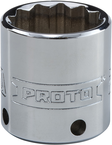 Proto® Tether-Ready 3/8" Drive Socket 25 mm - 12 Point - Exact Industrial Supply