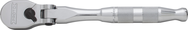 Proto® 1/4" Drive Flex Head Precision 90 Pear Head Ratchet Long 9"- Full Polish - Exact Industrial Supply