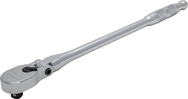 Proto® 1/2" Drive Flex Head Precision 90 Pear Head Ratchet Long 18"- Full Polish - Exact Industrial Supply